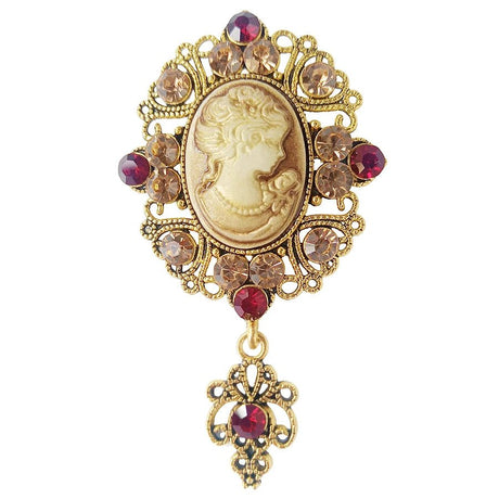 Années 30 Broche Camée Portrait Victorien - Ma Penderie Vintage