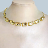 <tc>Años 50</tc> Collar retro de diamantes de imitación de Mónaco