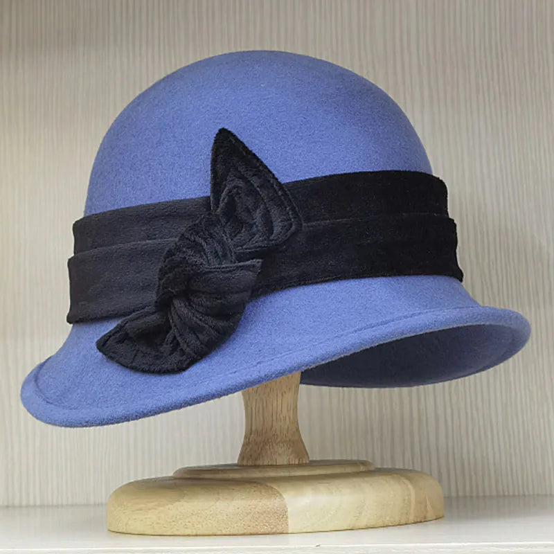 Années 30 Chapeau Melon Hollywood En Laine - Ma Penderie Vintage