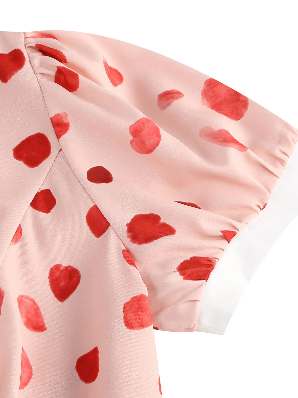 Années 50 Cœur Saint-Valentin Robe Midi Évasée