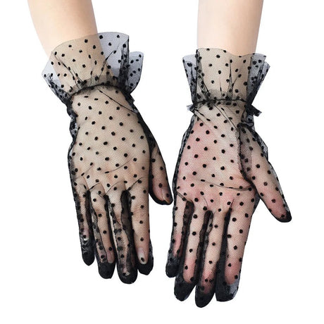 Années 50 Gants À Pois Pin Up Glamour