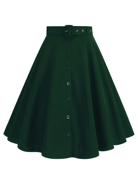 Années 60 Jupe Évasée Vintage Mary-jane