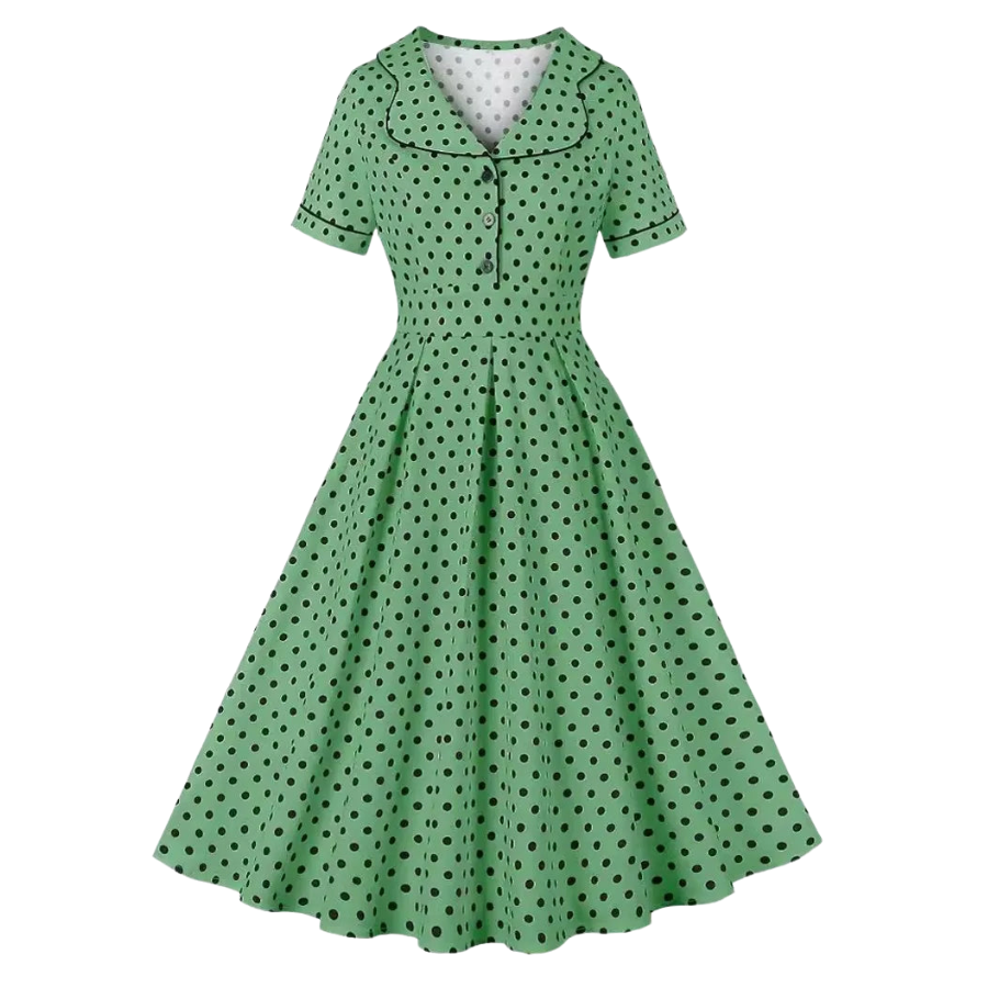 Années 50 Robe De Jour Imprimée Mad Men - Ma Penderie Vintage