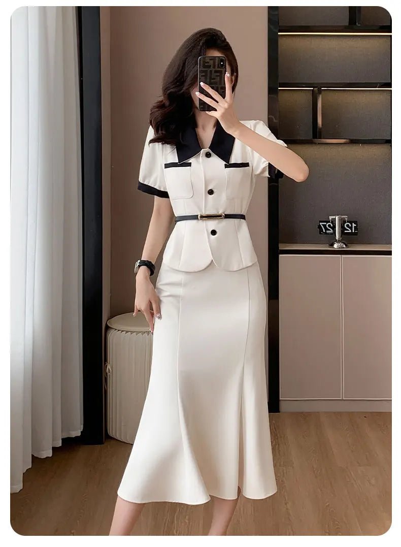 Années 40 Ensemble Tailleur Et Jupe Sirène Rétro - Ma Penderie Vintage