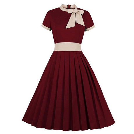Années 40 Robe Rétro Vintage Noeud - Ma Penderie Vintage