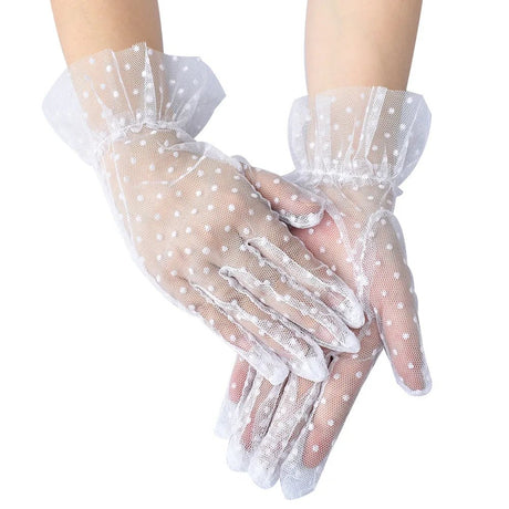 Années 50 Gants À Pois Pin Up Glamour