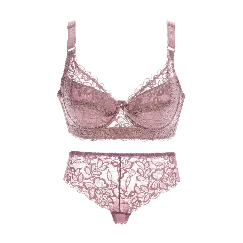 <tc>1970's</tc> Retro Floral Lace Lingerie Set