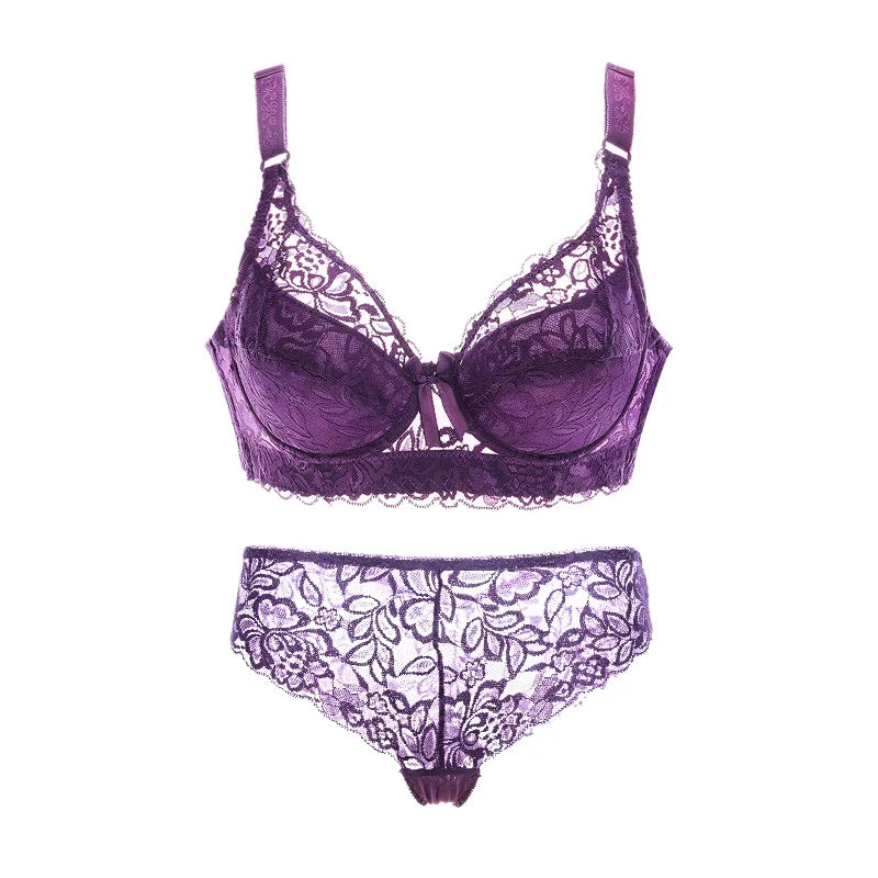 Années 70 Ensemble Lingerie Dentelle Florale Rétro