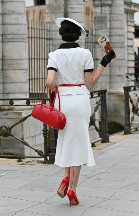 Années 40 Ensemble Tailleur Et Jupe Sirène Rétro - Ma Penderie Vintage