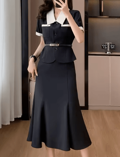 Années 40 Ensemble Tailleur Et Jupe Sirène Rétro - Ma Penderie Vintage