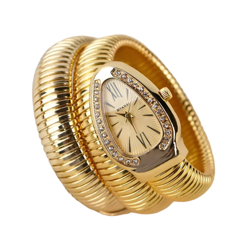 Années 80 Montre Bracelet Triple Serpent - Ma Penderie Vintage