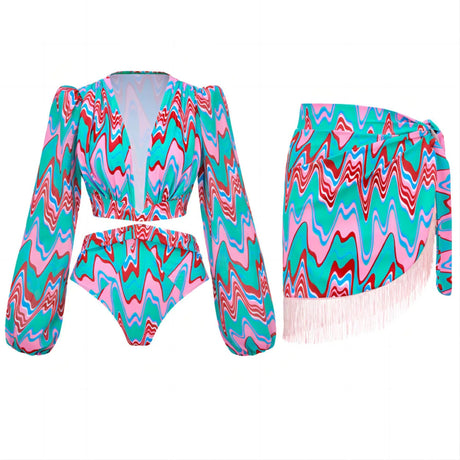 Année 70 Maillot De Bain Imprimé Funky Soul - Ma Penderie Vintage