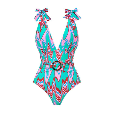 Année 70 Maillot De Bain Imprimé Funky Soul - Ma Penderie Vintage