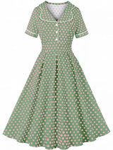 Années 50 Robe De Jour Imprimée Mad Men - Ma Penderie Vintage