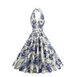 Années 50 Robe Dos Nu Rétro Imprimé Hawaïen - Ma Penderie Vintage