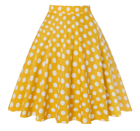 Années 50 Jupe Cercle À Pois Pin Up - Ma Penderie Vintage