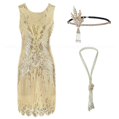 Années 20 Tenue Robe et Accessoires Art Déco Chicago - Ma Penderie Vintage