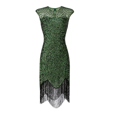 Années 20 Robe Fourreau Sequins Art Deco - Ma Penderie Vintage