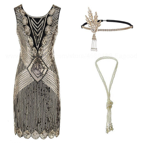 Années 20 Tenue Robe et Accessoires Art Déco Chicago - Ma Penderie Vintage