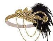Années 20 Headband Charleston Paillettes et Plumes - Ma Penderie Vintage