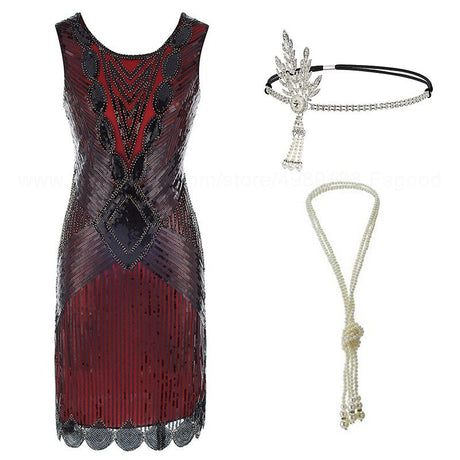 Années 20 Tenue Robe et Accessoires Art Déco Chicago - Ma Penderie Vintage