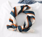 Années 50 Foulard Imprimé Rayures Vintage - Ma Penderie Vintage