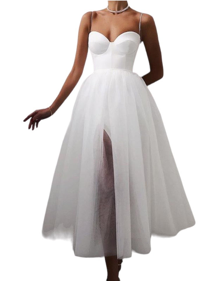 Années 50 Robe Évasée Tulle Glamour Mademoiselle