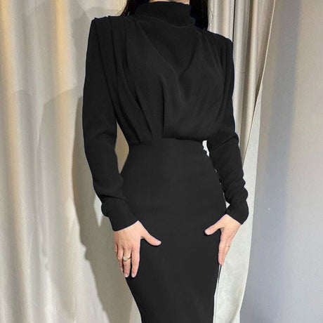 Années 40 Robe du Soir Plissée Rétro - Ma Penderie Vintage