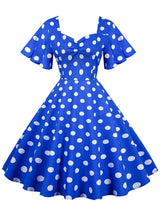 Années 50 Robe Évasée À Pois Rock a Billy - Ma Penderie Vintage