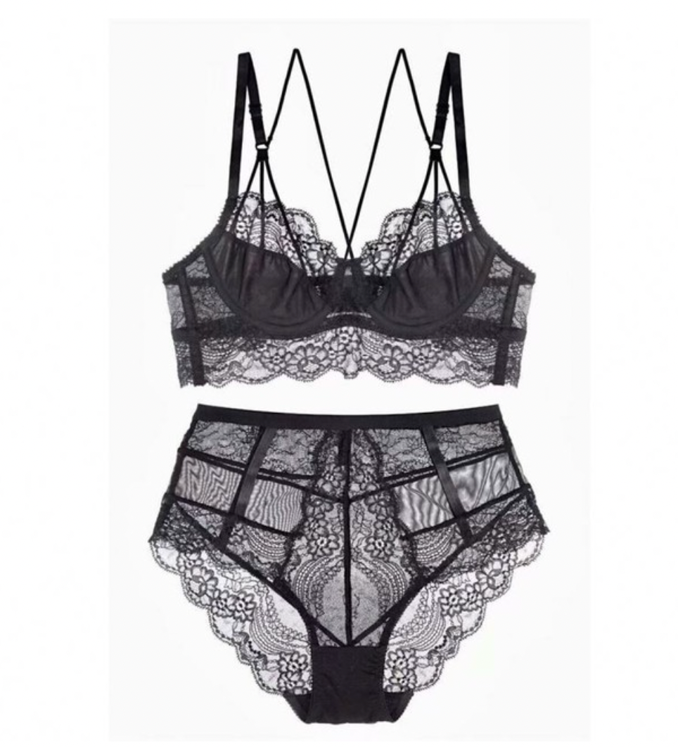 <tc>1960's</tc> Retro Lace Lingerie Set