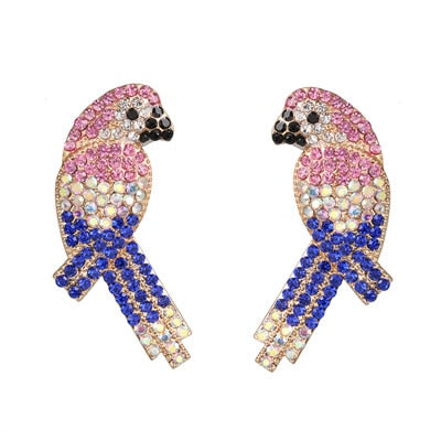 Années 60 Boucles d'Oreilles Soirée À Strass - MA PENDERIE VINTAGE