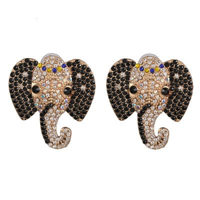 Années 60 Boucles d'Oreilles Soirée À Strass - MA PENDERIE VINTAGE