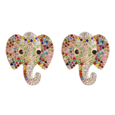 Années 60 Boucles d'Oreilles Soirée À Strass - MA PENDERIE VINTAGE