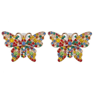 Années 60 Boucles d'Oreilles Soirée À Strass - MA PENDERIE VINTAGE