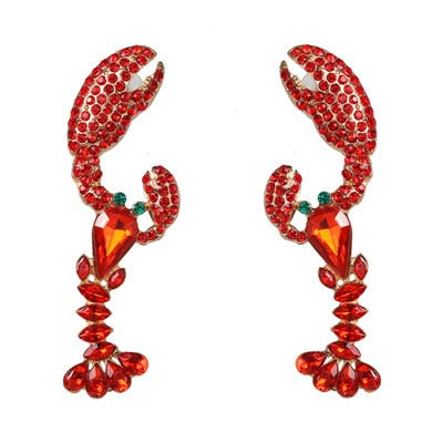 Années 60 Boucles d'Oreilles Soirée À Strass - MA PENDERIE VINTAGE