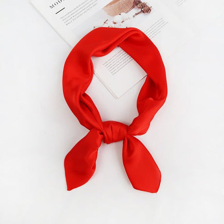 Années 40 Foulard Rétro Carré Façon Soie - Ma Penderie Vintage