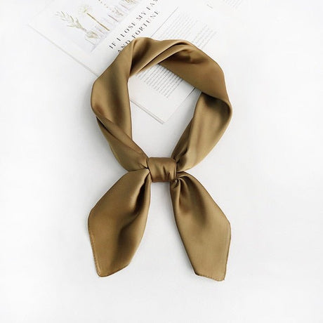 Années 40 Foulard Rétro Carré Façon Soie - Ma Penderie Vintage