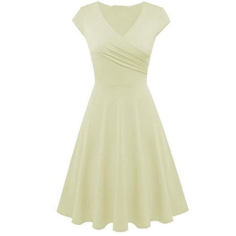 Années 60 Robe Évasée Col V Rétro - Ma Penderie Vintage