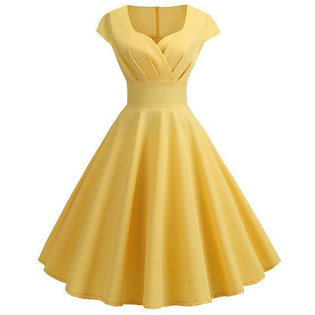 Années 50 Robe Évasée Mancheron Dolly - Ma Penderie Vintage
