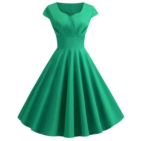 Années 50 Robe Évasée Mancheron Dolly - Ma Penderie Vintage