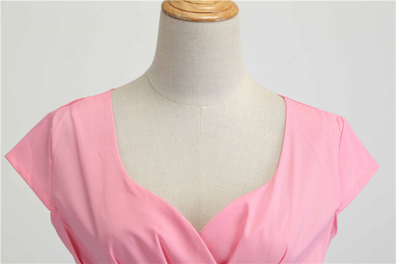 Années 50 Robe Évasée Mancheron Dolly Rose - Ma Penderie Vintage