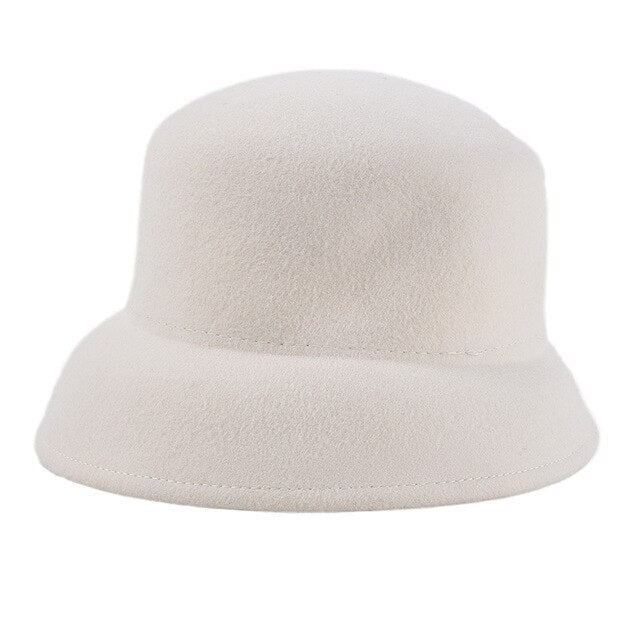 Années 60 Chapeau Cloche Rétro Fedora Blanc - Ma Penderie Vintage