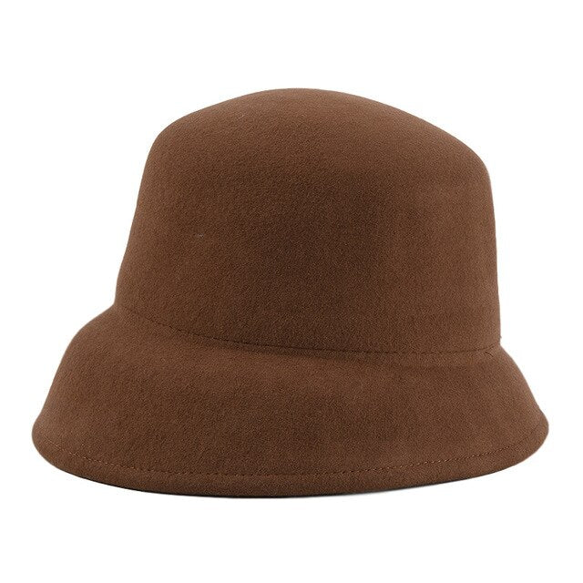 Années 60 Chapeau Cloche Rétro Fedora Camel - Ma Penderie Vintage