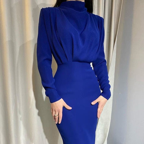 Années 40 Robe du Soir Plissée Rétro - Ma Penderie Vintage