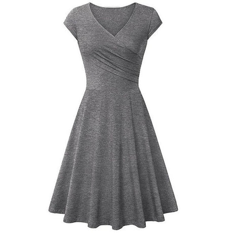 Années 60 Robe Évasée Col V Rétro - Ma Penderie Vintage