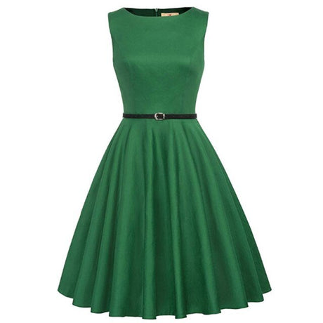 Années 50 Robe Évasée Pin Up Hepburn - Ma Penderie Vintage