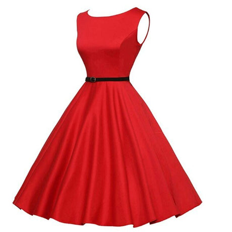 Années 50 Robe Évasée Pin Up Hepburn - Ma Penderie Vintage