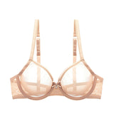 Années 60 Soutien-Gorge Résille Lingerie Légère Jane Beige - Ma Penderie Vintage