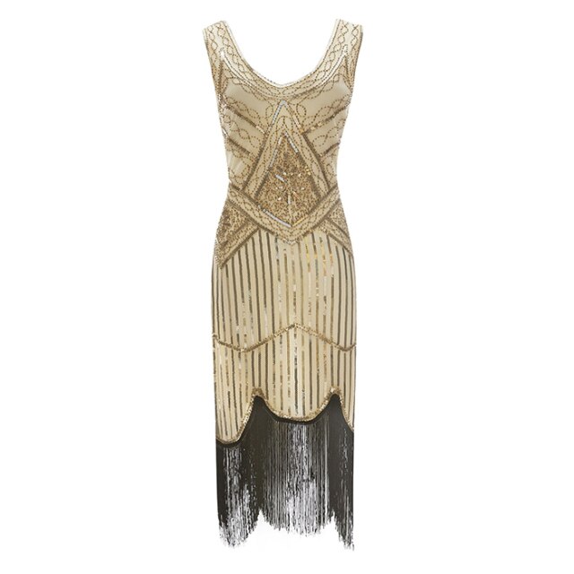 Années 20 Robe Du Soir Art Déco Gatsby - Ma Penderie Vintage