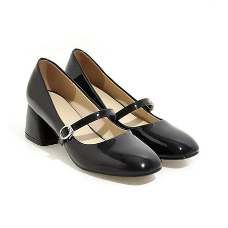 Années 60 Retro Chaussures Mary Jane Cuir Vernis - Ma Penderie Vintage